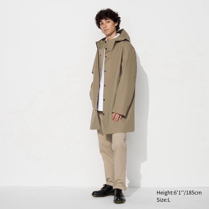 Uniqlo BLOCKTECH Men Coat Beige  US |  YXGD-50672