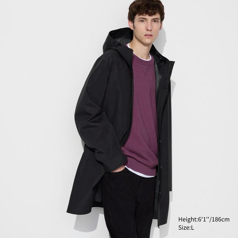 Uniqlo BLOCKTECH Men Coat Black  US |  MQHI-39102