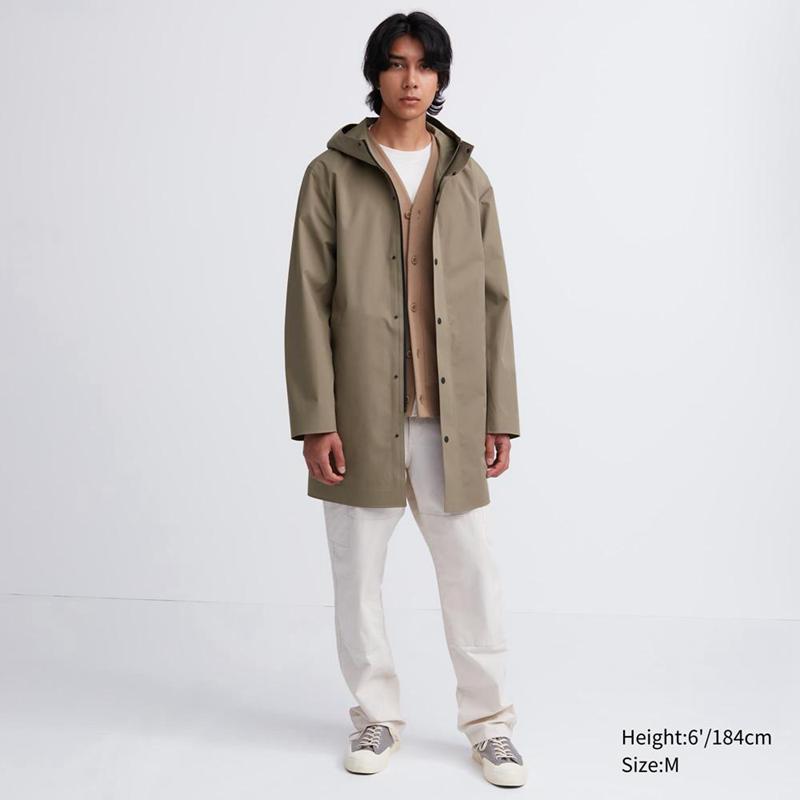 Uniqlo BLOCKTECH Men Coat Olive  US |  BSXU-37569