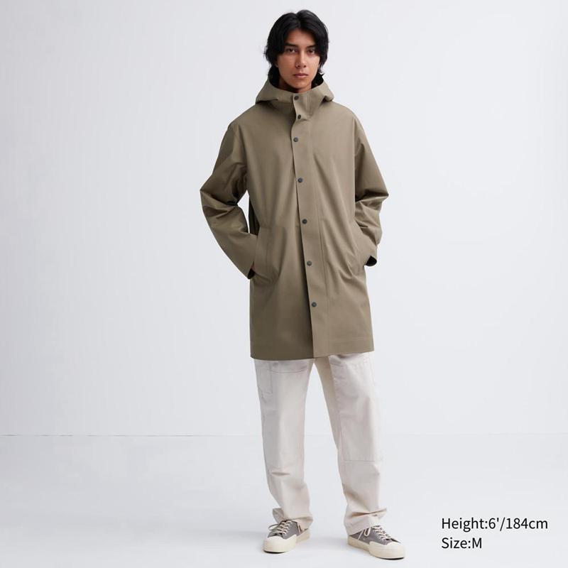 Uniqlo BLOCKTECH Men Coat Olive  US |  BSXU-37569