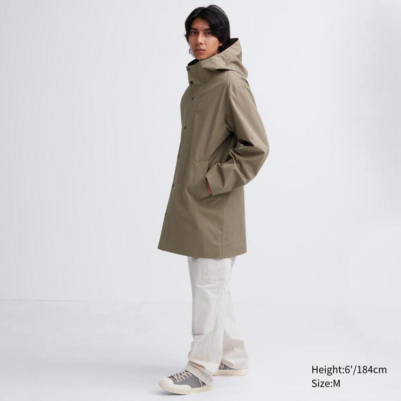 Uniqlo BLOCKTECH Men Coat Olive  US |  BSXU-37569