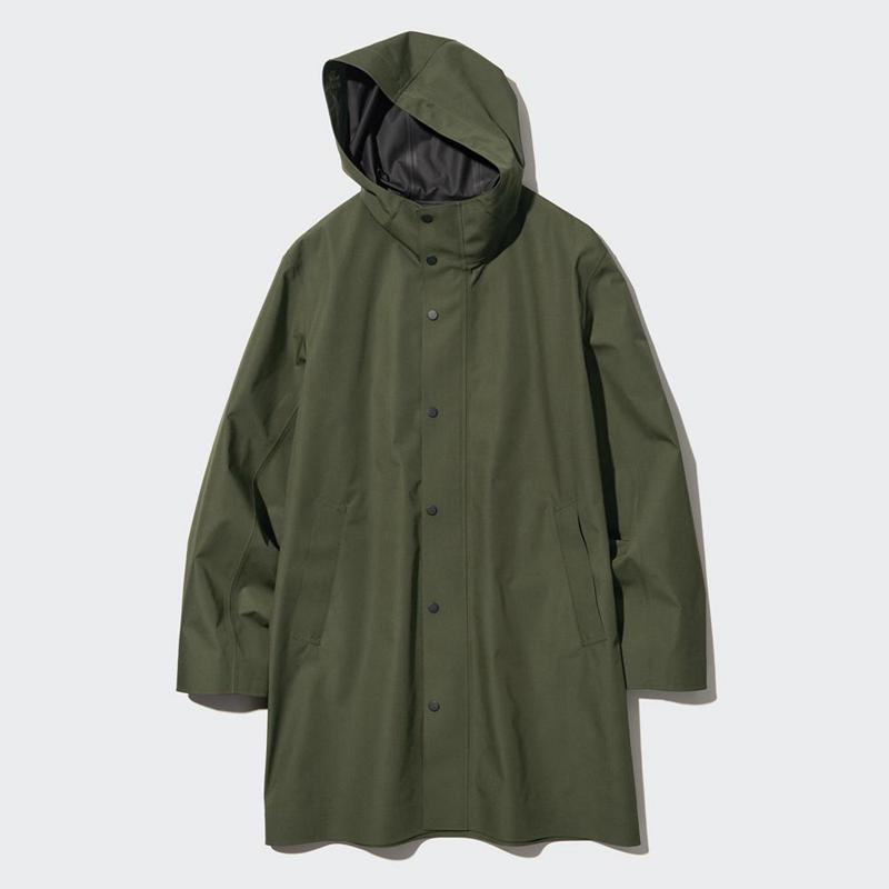 Uniqlo BLOCKTECH Men Coat Olive  US |  BSXU-37569