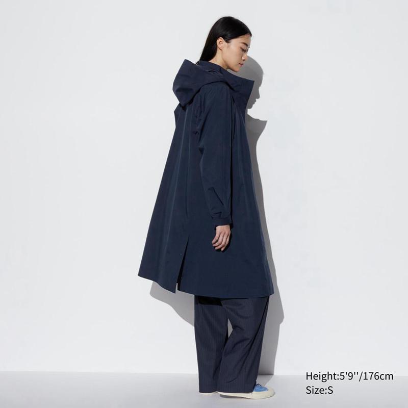 Uniqlo BLOCKTECH Women Coats Navy  US |  OAJH-34956