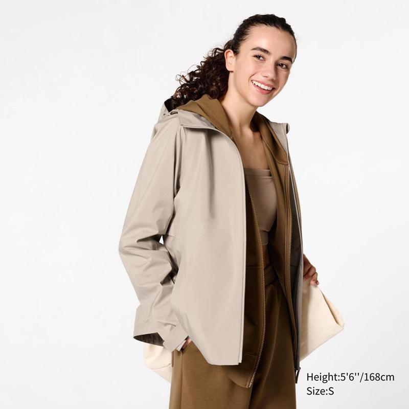 Uniqlo BLOCKTECH Women Parka Beige  US |  CHVZ-52470