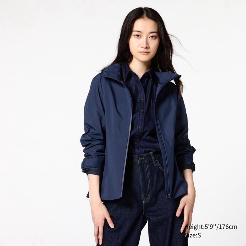 Uniqlo BLOCKTECH Women Parka Navy  US |  BIQD-16205