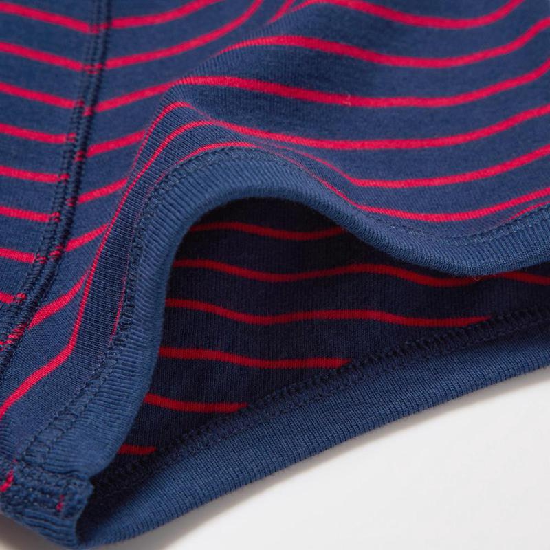 Uniqlo Boys Boxer (Stripe, 3 Pairs) Kids' Briefs Navy  US |  WTYD-32068