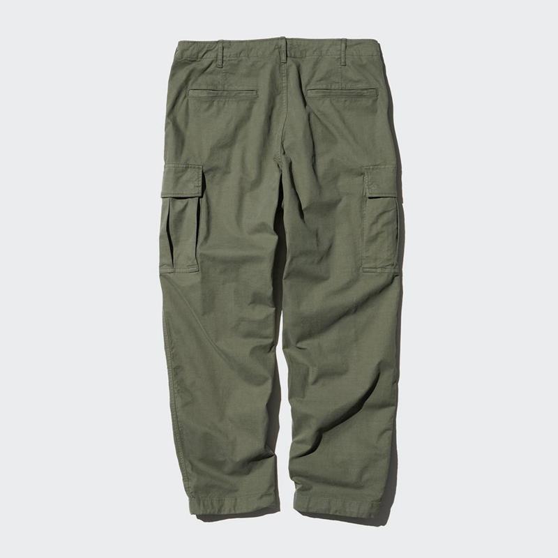 Uniqlo Cargo Men Trousers Olive  US |  JEIS-03625