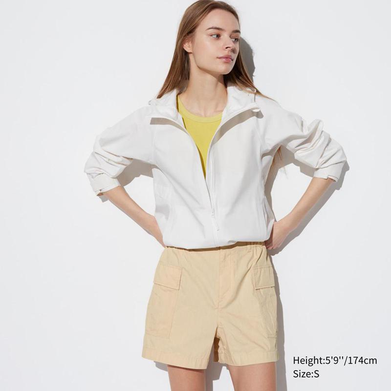 Uniqlo Cargo Women Shorts Beige  US |  LGQU-12567