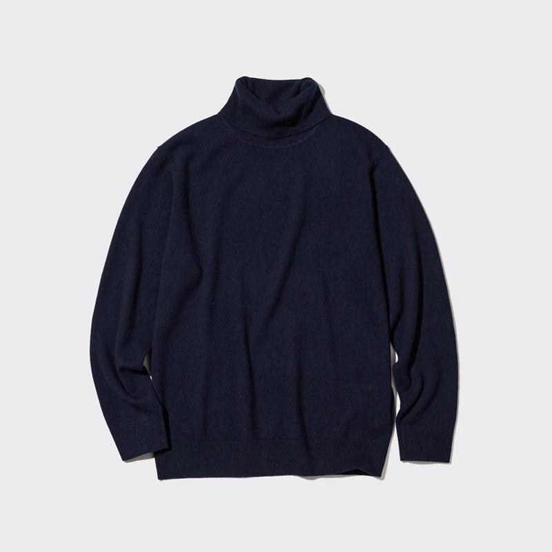 Uniqlo Cashmere Men Jumper Black  US |  MIKU-10632