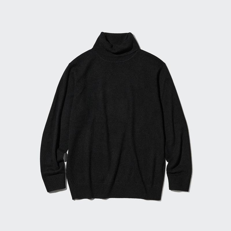 Uniqlo Cashmere Men Jumper Black  US |  MIKU-10632