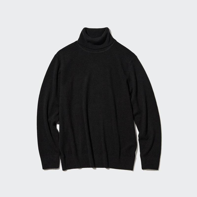 Uniqlo Cashmere Men Jumper Black  US |  MPHS-95362