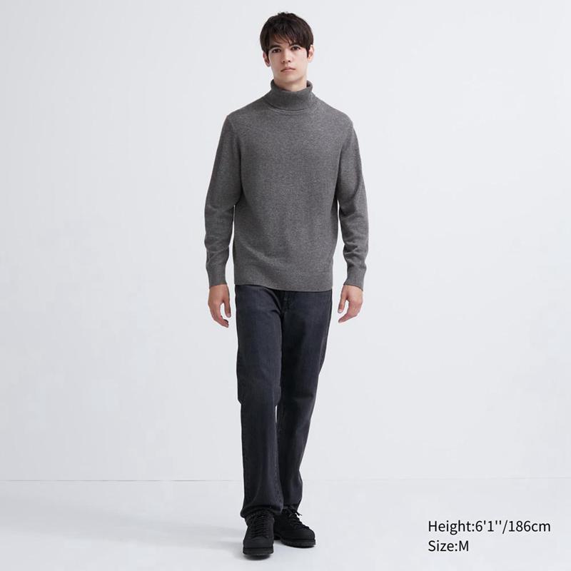 Uniqlo Cashmere Men Jumper Grey  US |  FMDK-70193