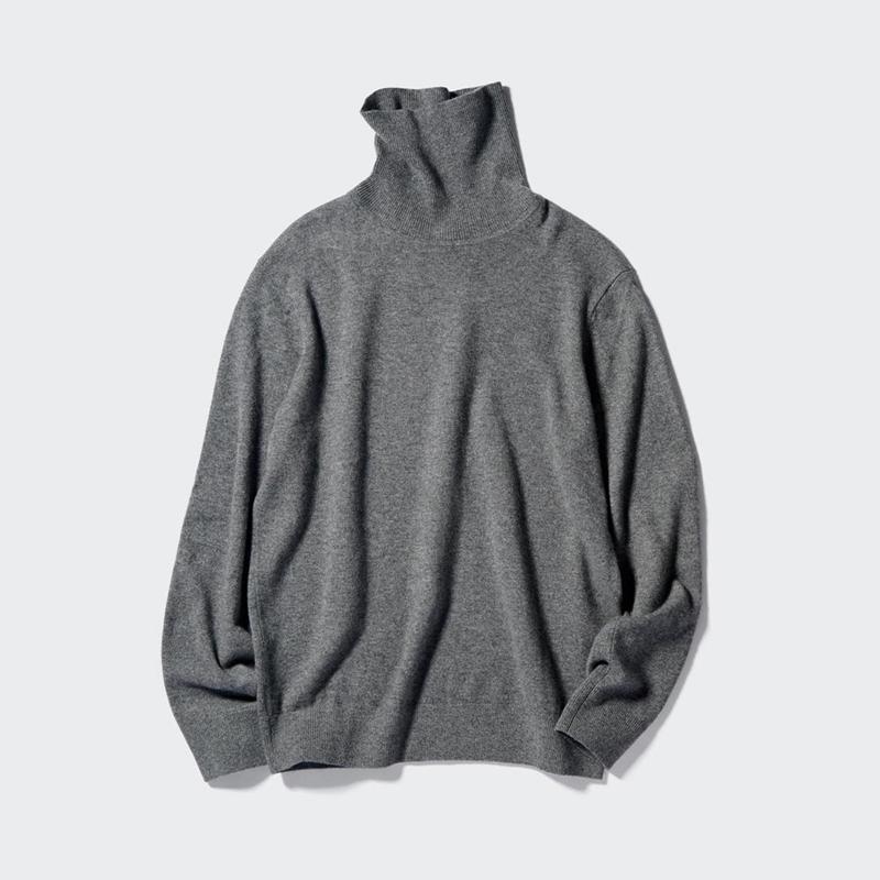 Uniqlo Cashmere Men Jumper Grey  US |  FMDK-70193