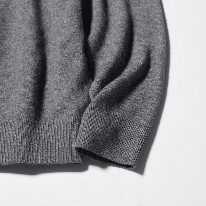 Uniqlo Cashmere Men Jumper Grey  US |  FMDK-70193