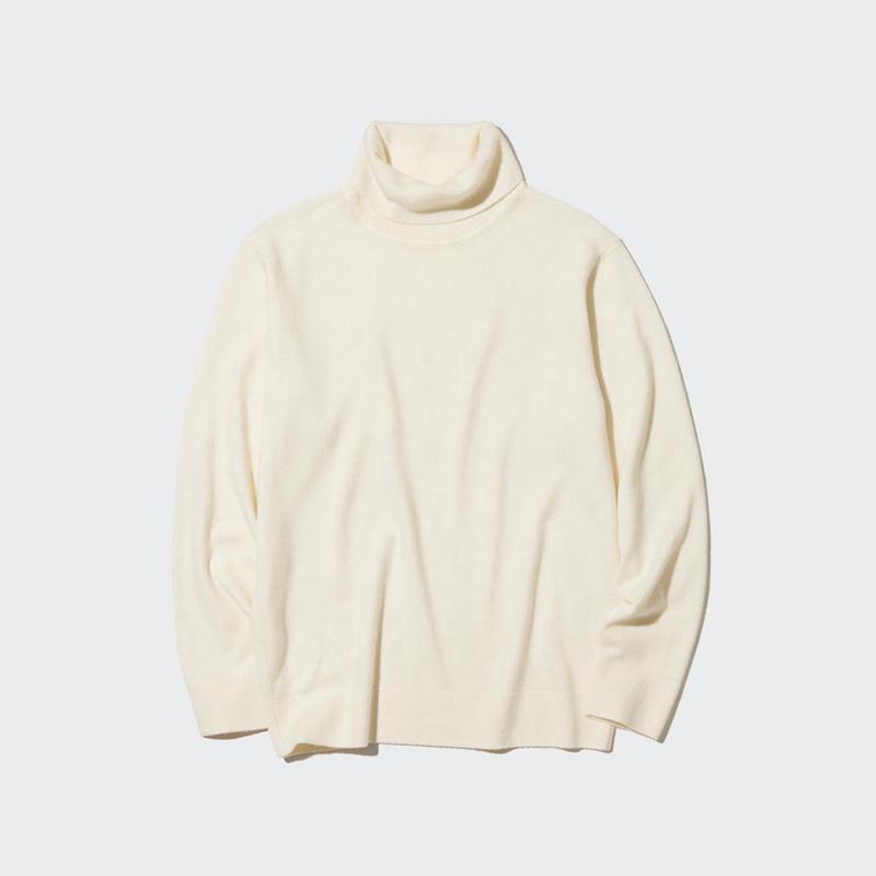 Uniqlo Cashmere Men Jumper Off White  US |  GCMT-58194