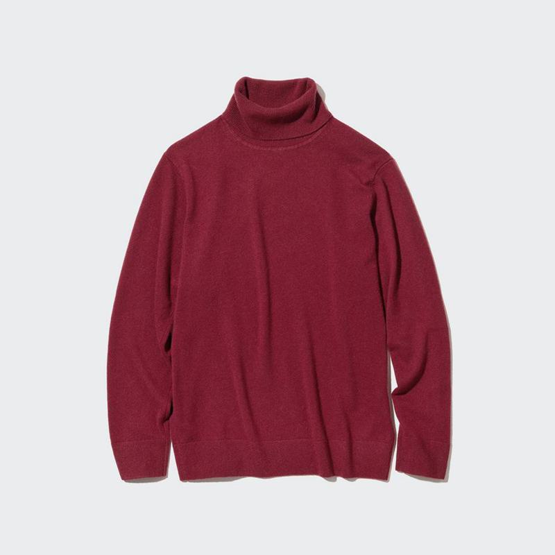 Uniqlo Cashmere Men Jumper Wine  US |  BAIE-85614