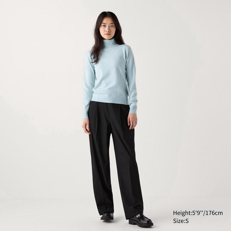 Uniqlo Cashmere Women Jumper Black  US |  WLID-38461