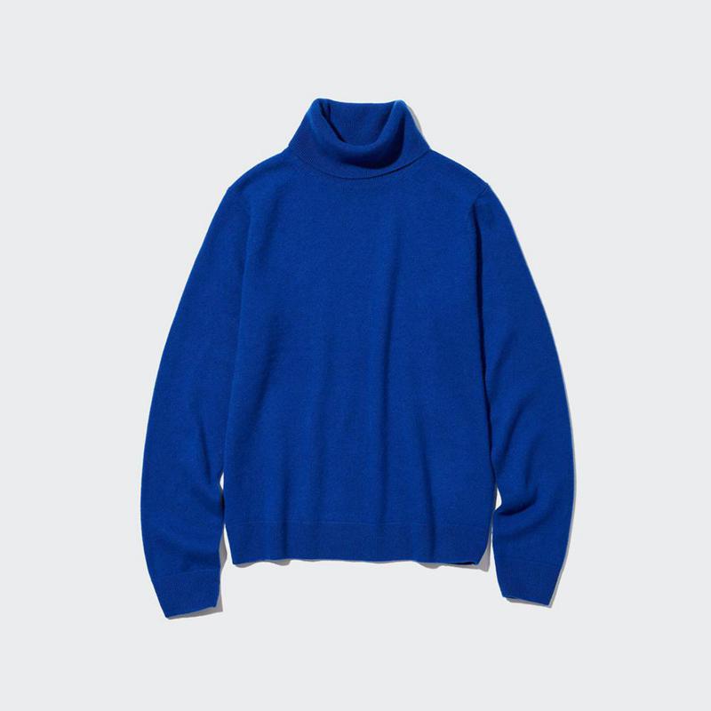 Uniqlo Cashmere Women Jumper Blue  US |  DRUO-15643