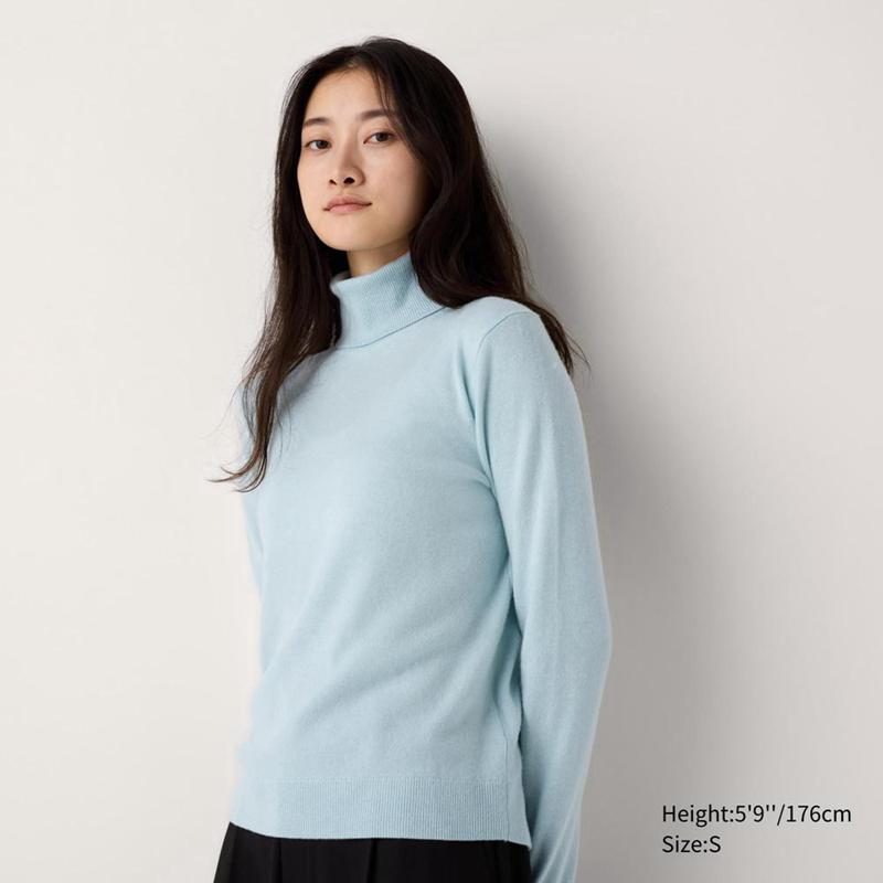 Uniqlo Cashmere Women Jumper Blue  US |  SFIE-91085