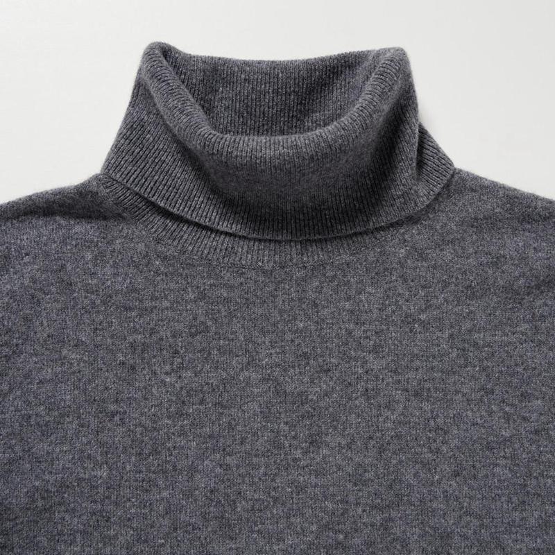 Uniqlo Cashmere Women Jumper Grey  US |  VDLA-49506