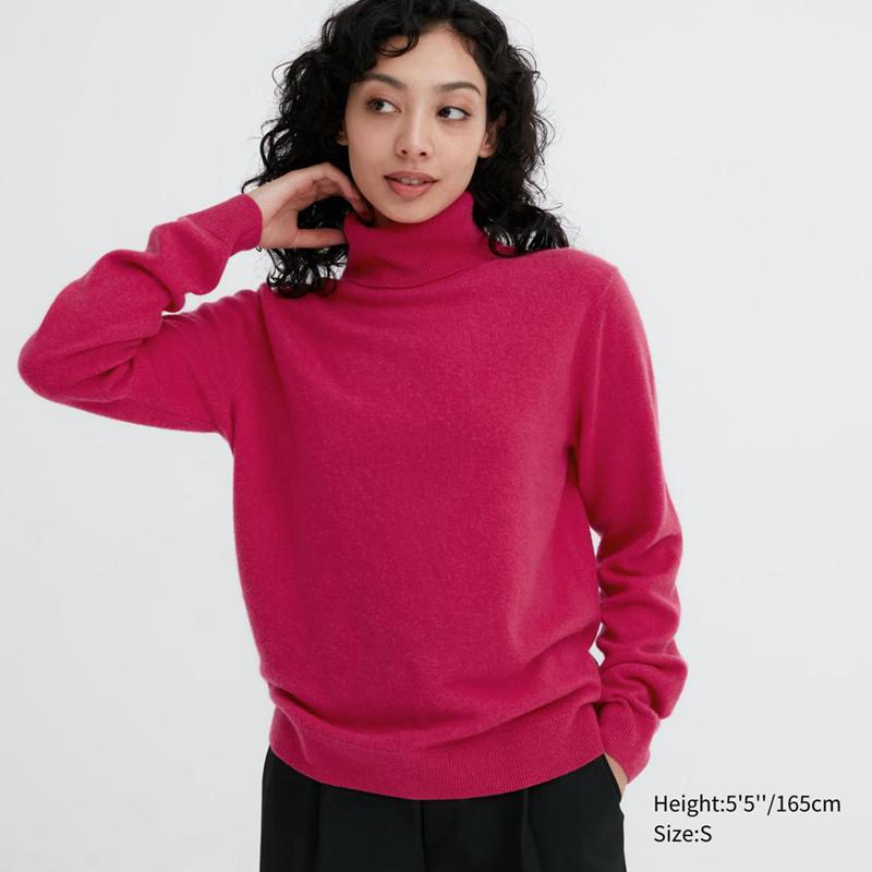 Uniqlo Cashmere Women Jumper Pink  US |  LYRQ-31504