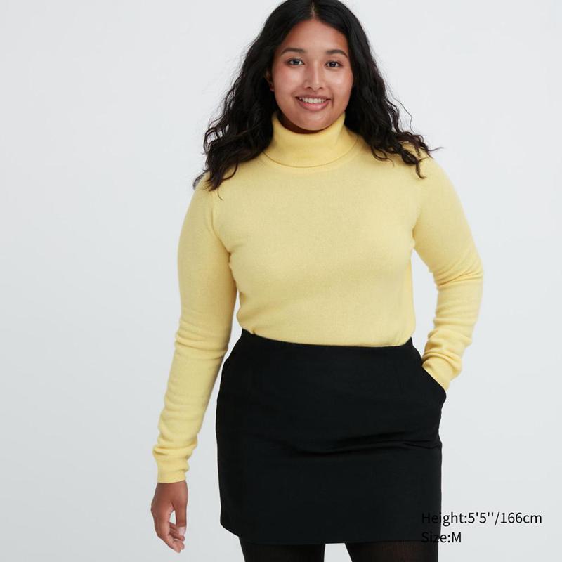 Uniqlo Cashmere Women Jumper Yellow  US |  CWUO-65324