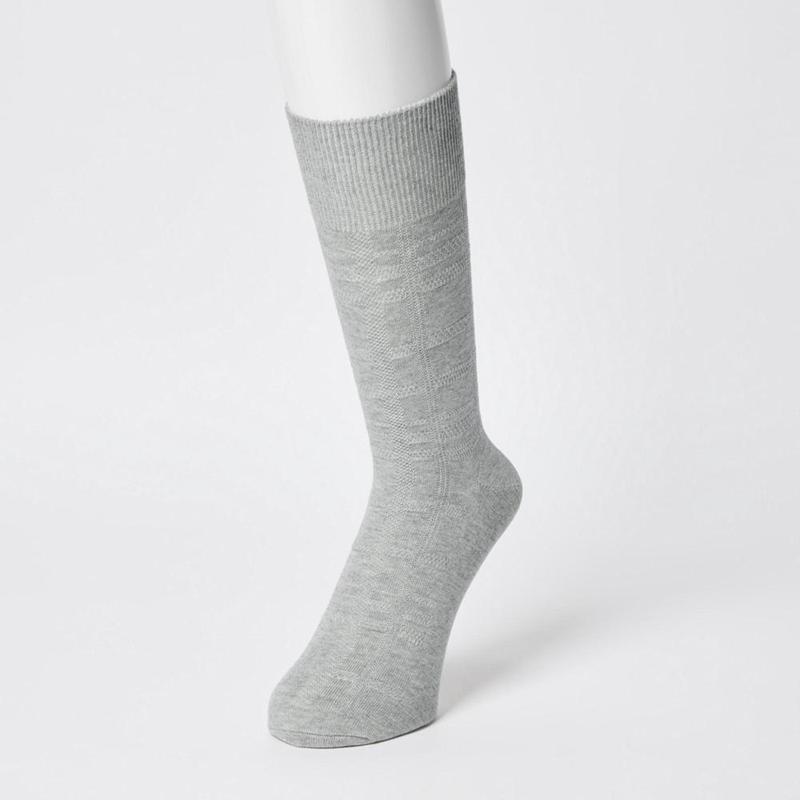 Uniqlo (Check) Men Socks Black  US |  EFOX-41567