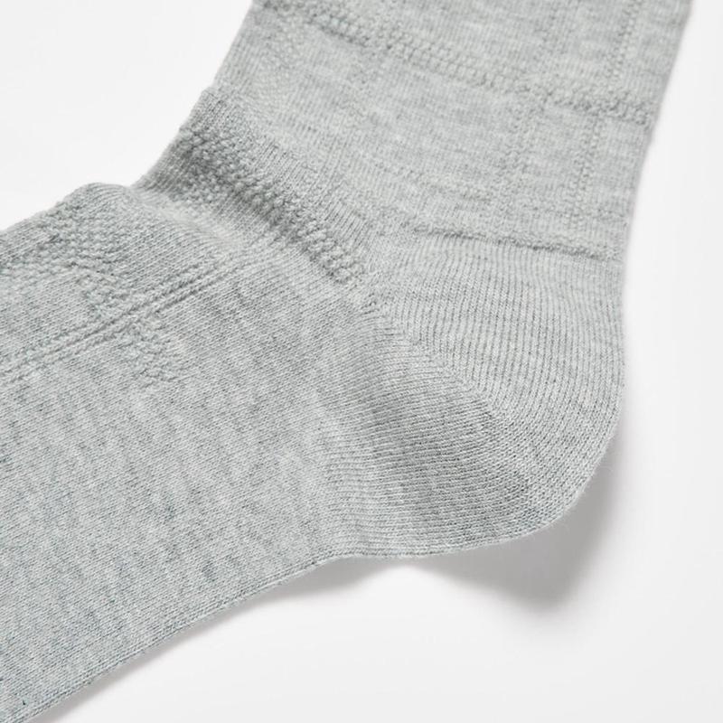 Uniqlo (Check) Men Socks Grey  US |  ITBN-67103