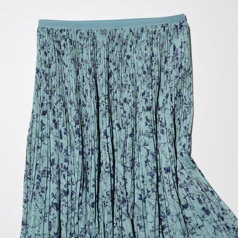 Uniqlo Chiffon (Printed) Women Skirts Green  US |  ZIBK-84302