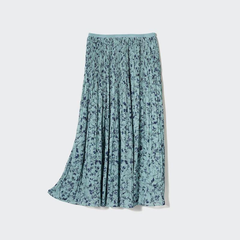 Uniqlo Chiffon (Printed) Women Skirts Green  US |  ZIBK-84302