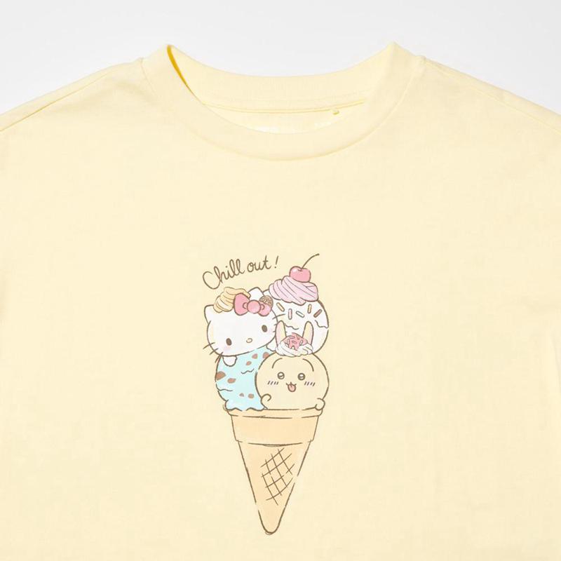 Uniqlo Chiikawa X Sanrio Characters UT Graphic Kids' T-Shirt Yellow  US |  XUIQ-84601