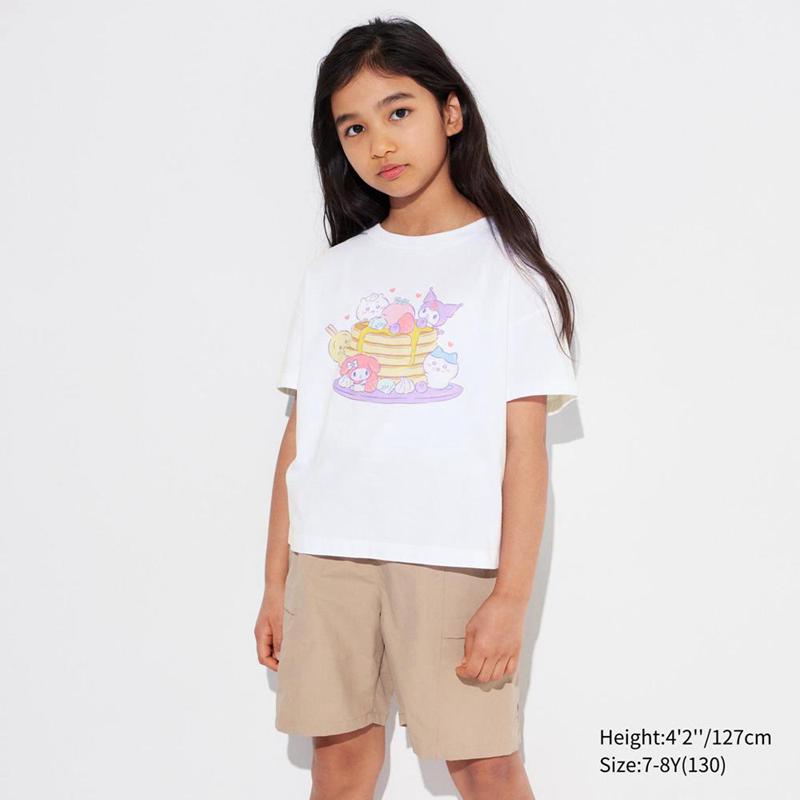 Uniqlo Chiikawa X Sanrio Characters UT Graphic Kids' T-Shirt White  US |  KVEI-16078