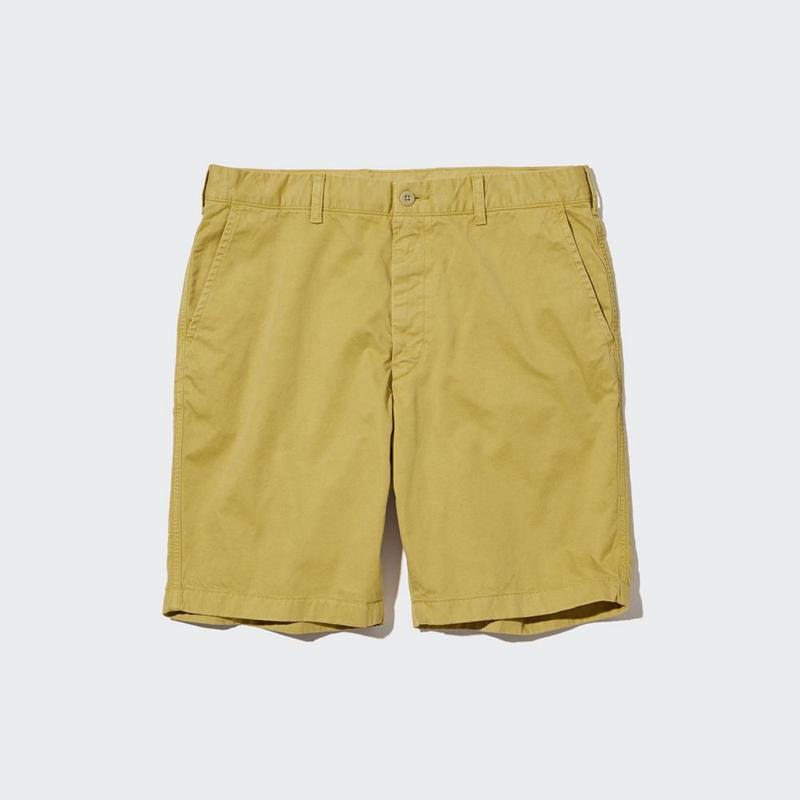 Uniqlo Chino Men Shorts Yellow  US |  XKOB-79618