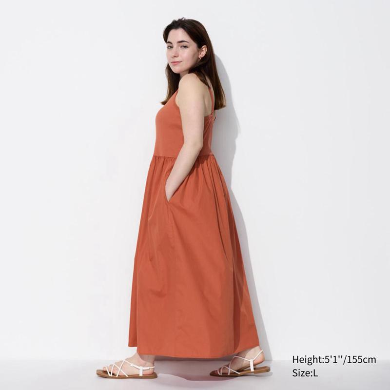 Uniqlo Combination Camisole Women Dress Orange  US |  BASJ-21480