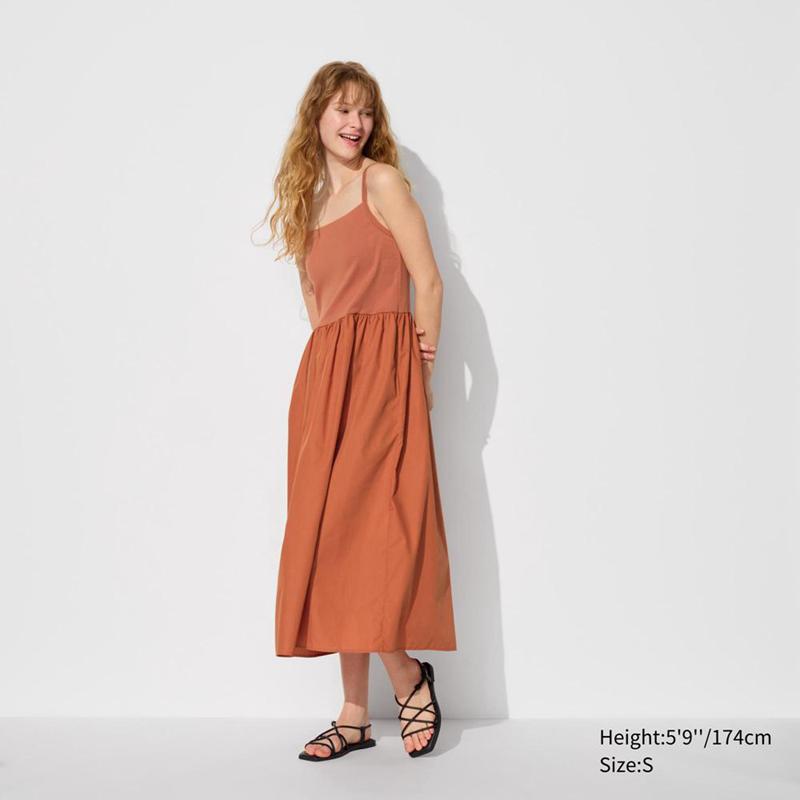 Uniqlo Combination Camisole Women Dress Orange  US |  BASJ-21480