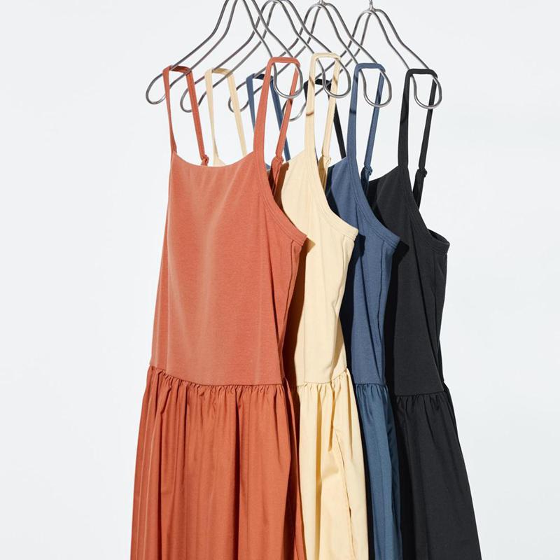 Uniqlo Combination Camisole Women Dress Orange  US |  BASJ-21480