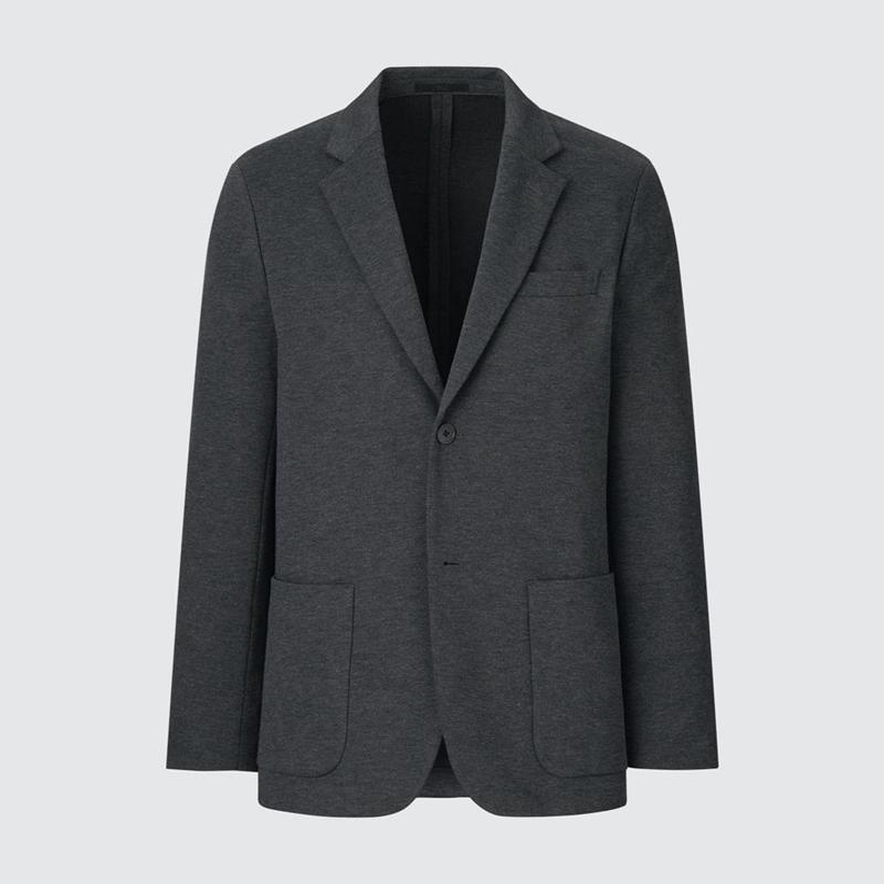 Uniqlo Comfort Men Jackets Dark Grey  US |  VAZF-08192