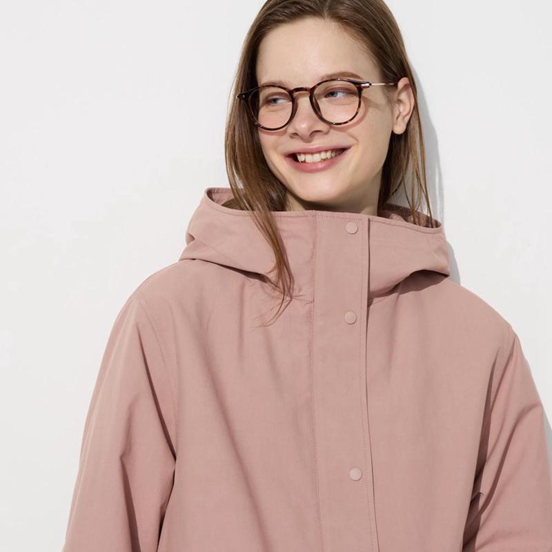 Uniqlo Cotton Blend Women Parka Natural  US |  JANC-45627