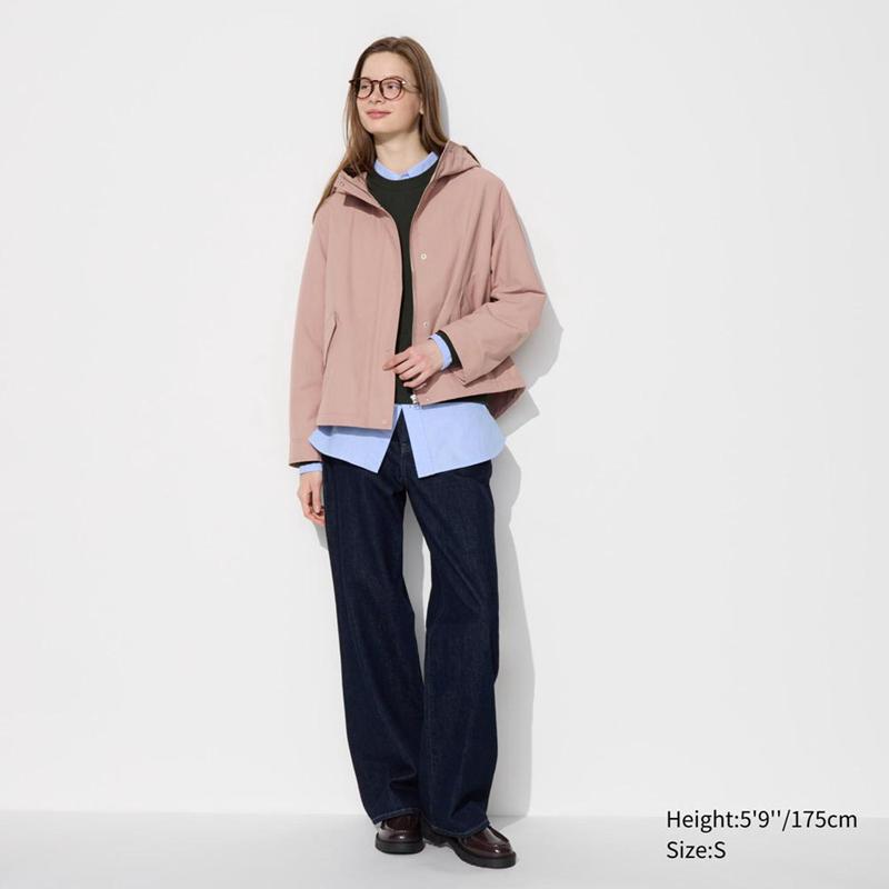 Uniqlo Cotton Blend Women Parka Natural  US |  TMOV-14325