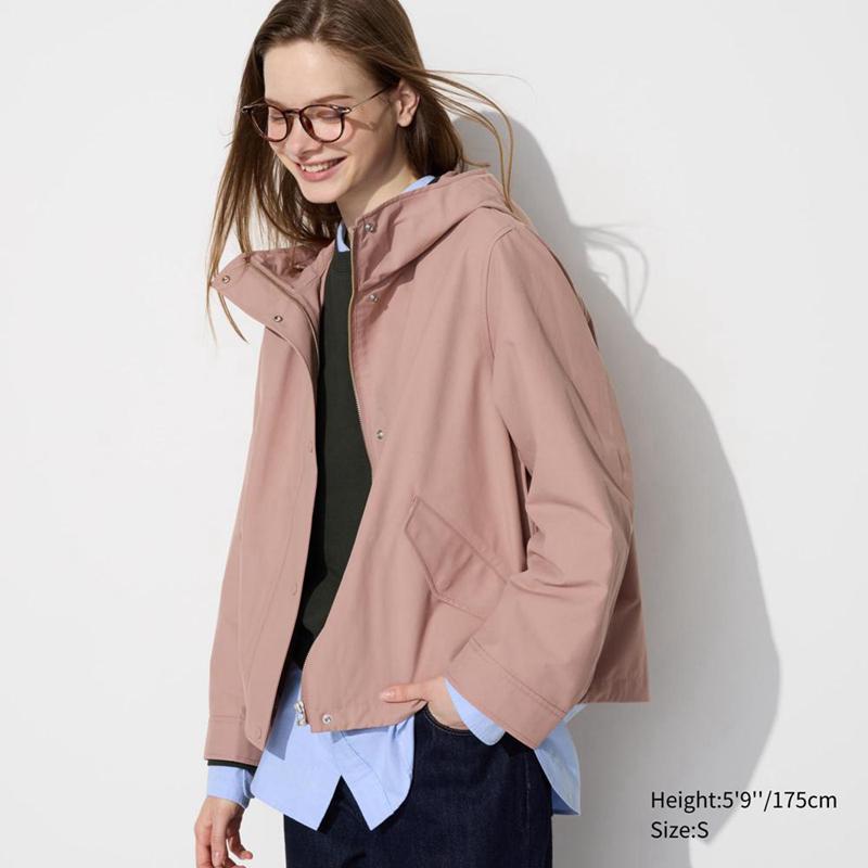 Uniqlo Cotton Blend Women Parka Pink  US |  ALDG-53480