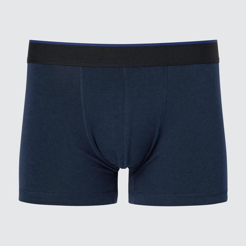 Uniqlo Cotton Boxer (Low Rise) Men Briefs Navy  US |  NZLD-79382