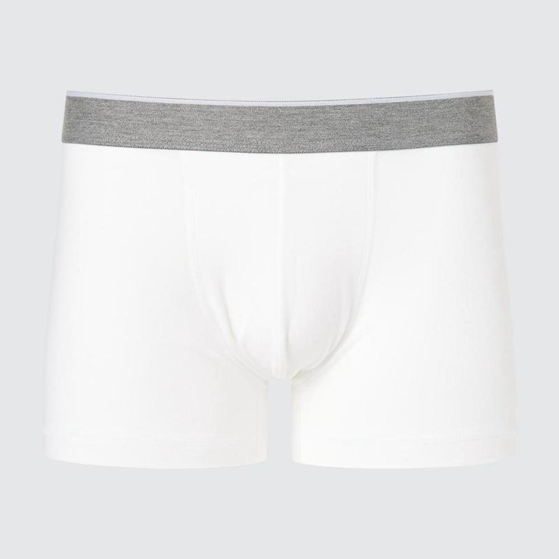 Uniqlo Cotton Boxer (Low Rise) Men Briefs White  US |  AXFL-26875