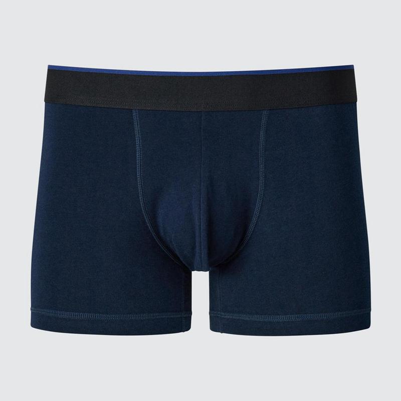 Uniqlo Cotton Boxer (Low Rise) Men Briefs Navy  US |  GHNJ-14038