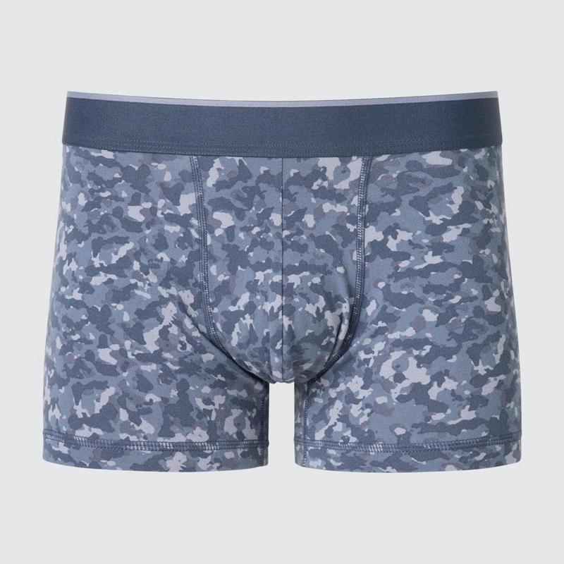 Uniqlo Cotton Boxer (Low Rise, Print) Men Briefs Grey  US |  PXOJ-01982