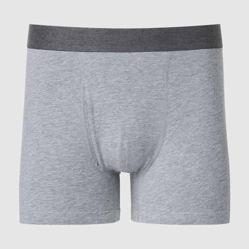 Uniqlo Cotton Boxer Men Briefs Grey  US |  IRXG-73405