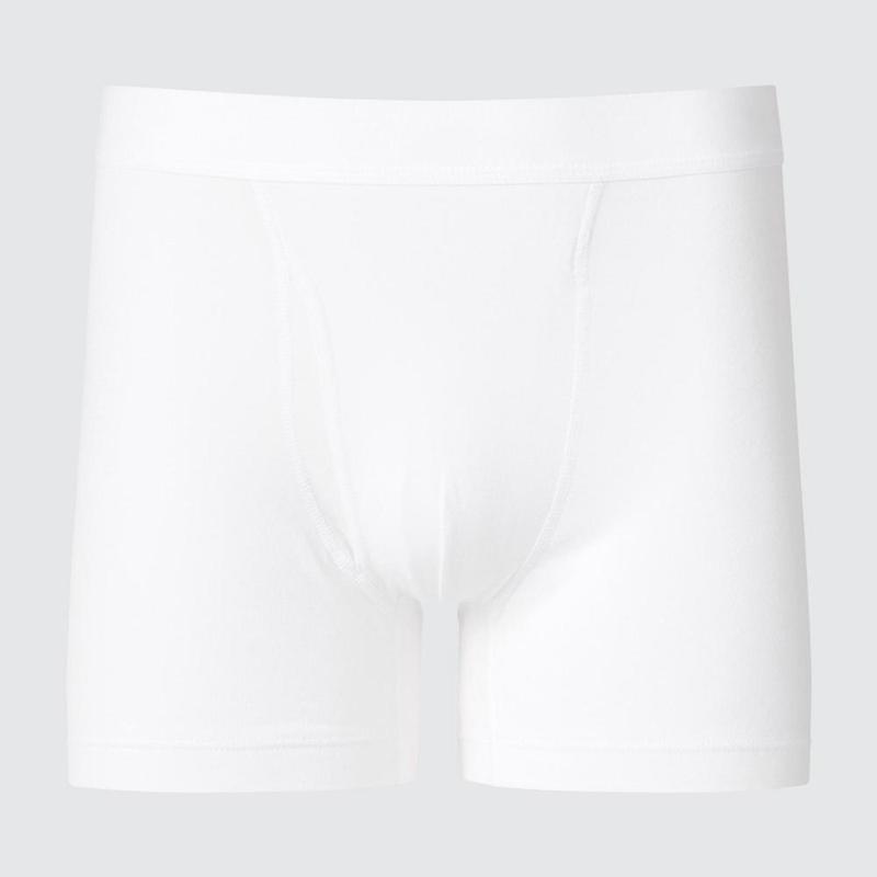 Uniqlo Cotton Boxer Men Briefs White  US |  FIZD-57086