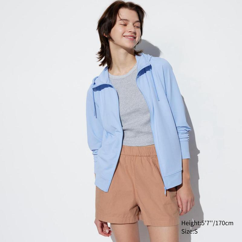 Uniqlo Cotton Easy (Short) Women Shorts Brown  US |  FYXU-31256