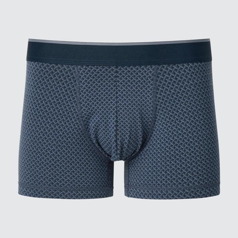 Uniqlo Cotton Low Rise Boxer Men Briefs Navy  US |  WMQS-65984