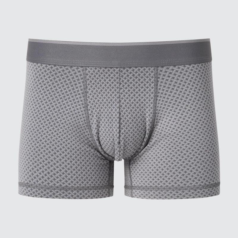 Uniqlo Cotton Low Rise Boxer Men Briefs Grey  US |  SGPM-03854