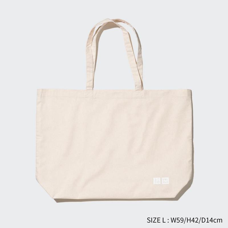 Uniqlo Cotton Reusable Men Bag Off White  US |  SEJG-70293